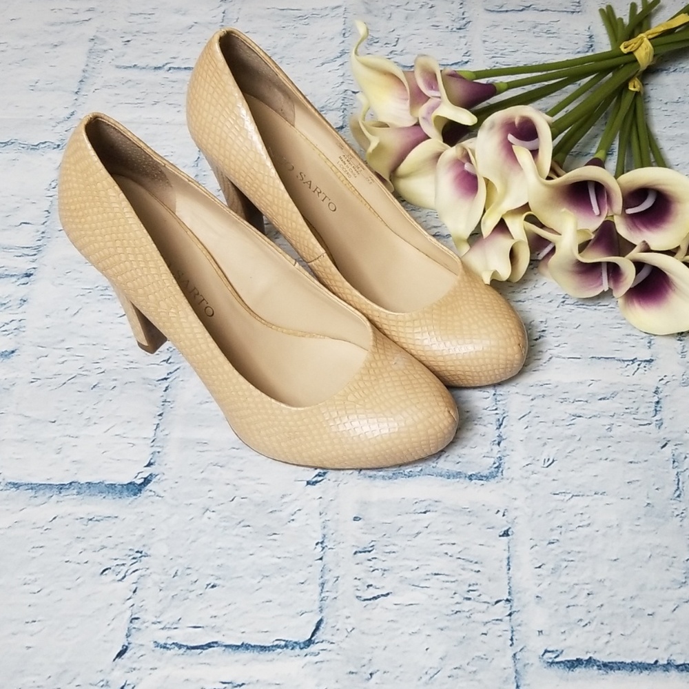 Franco Sarto Reptile Print High Heel